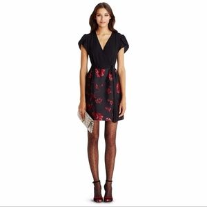 Diane von Furstenberg Ivy Floral Brocade Silk Blend Dress Size 10